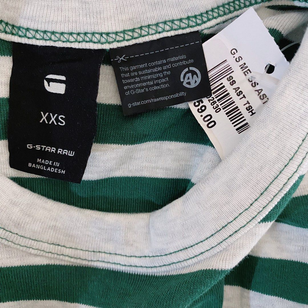 G star raw striped hotsell shirt