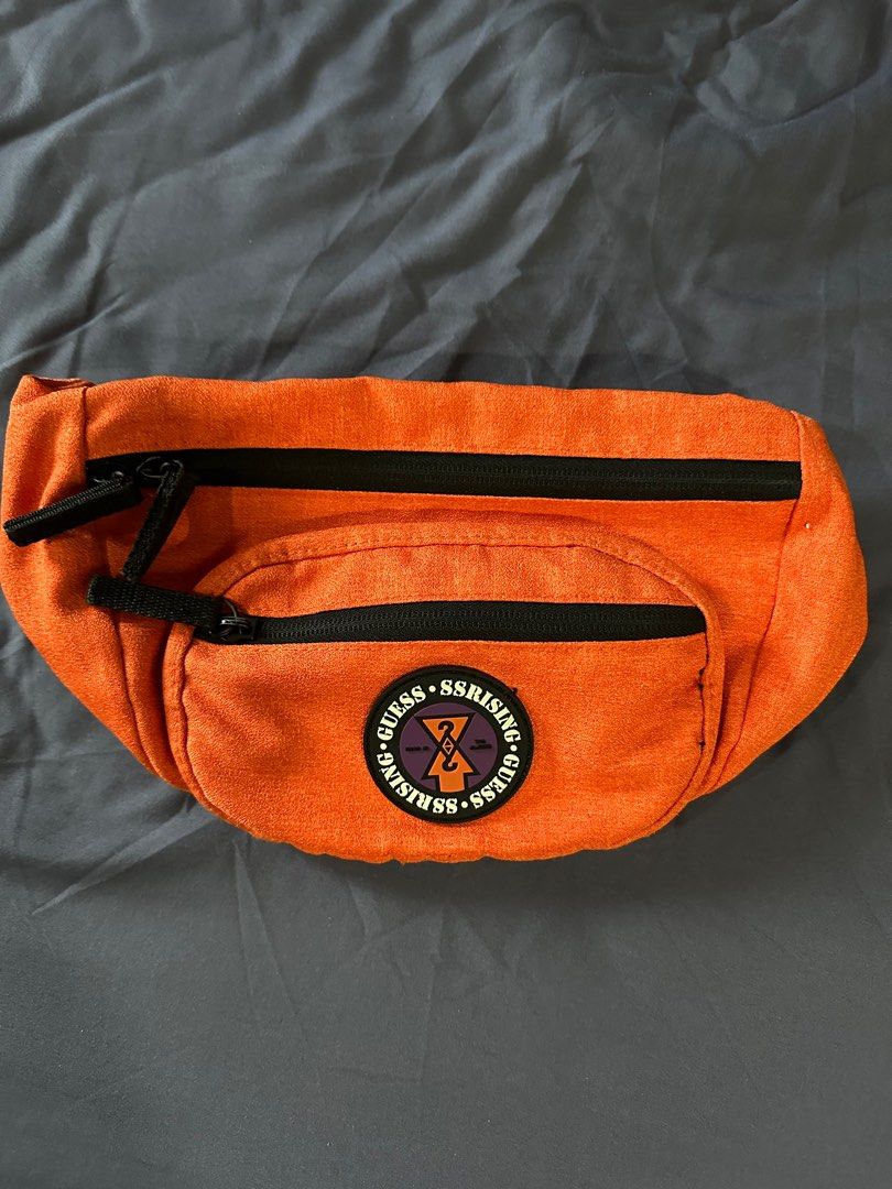 Red guess fanny pack top