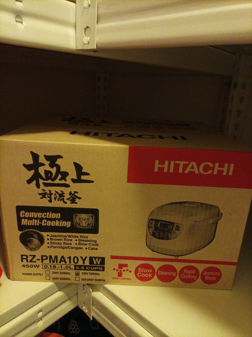 Hitachi Rice Cooker RZPMA10Y, TV & Home Appliances, Kitchen Appliances