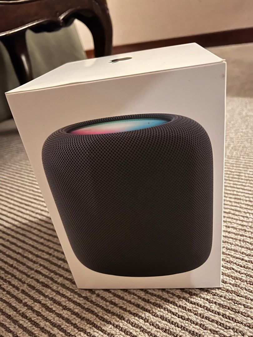 HomePod 2nd gen [pre order ] (Category: Soundbars, Speakers & Amplifiers) located in Davao. Submitted by jmcare (Listing ID 1217787973, Image 1). Description: [ pre order ] Immersive, high-fidelity audio High-excursion woofer Beamforming array of five tweeters Spatial Audiofootnote¹ Room sensing Stereo pair capablefootnote² Multiroom audio³ Siri Intelligent assistant Voice recognition Smart home hubfootnote⁴ Sound Recognitionfootnote⁵ Temperature