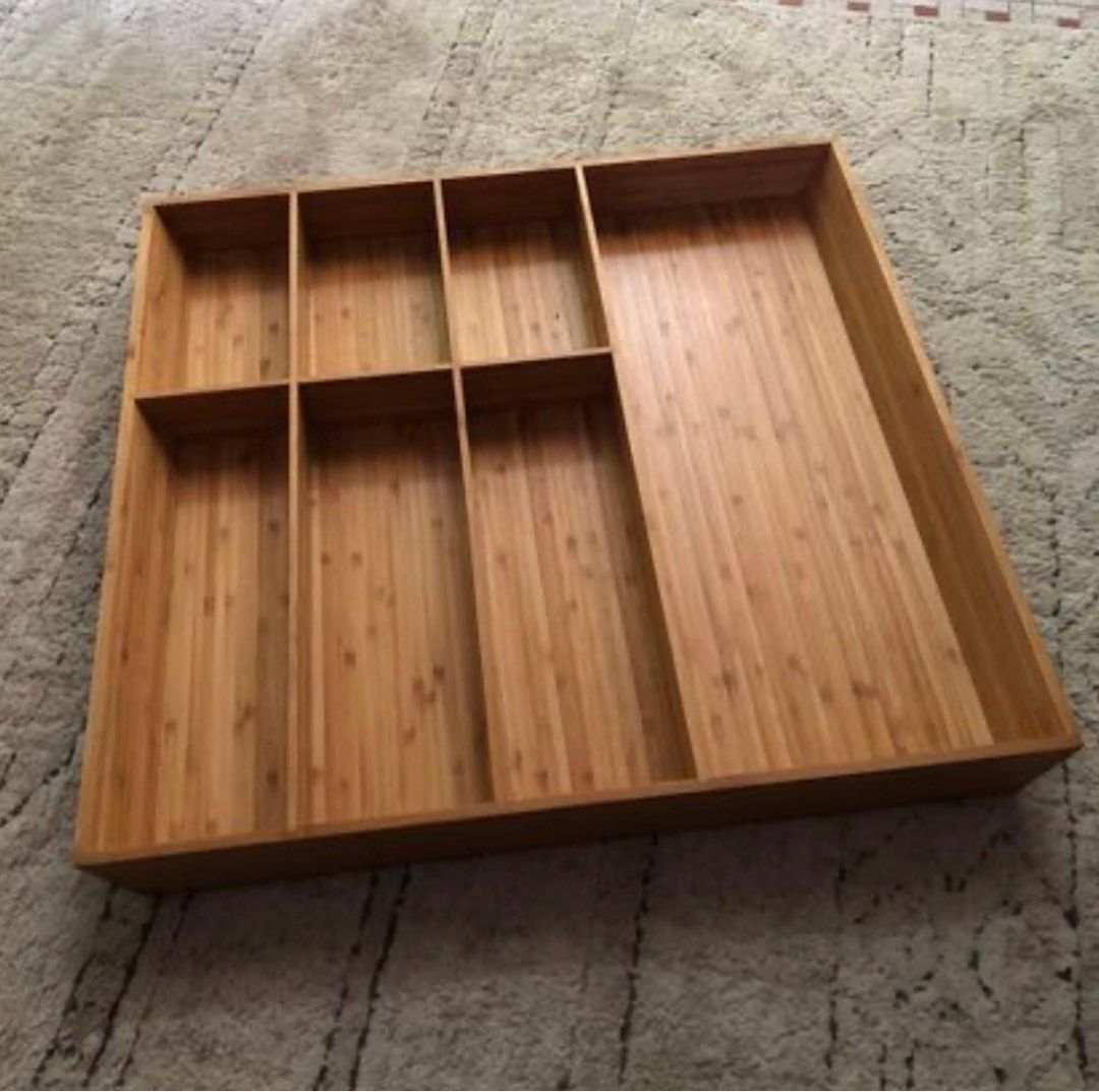 IKEA Variera Bamboo Cutlery Tray, Furniture & Home Living, Kitchenware