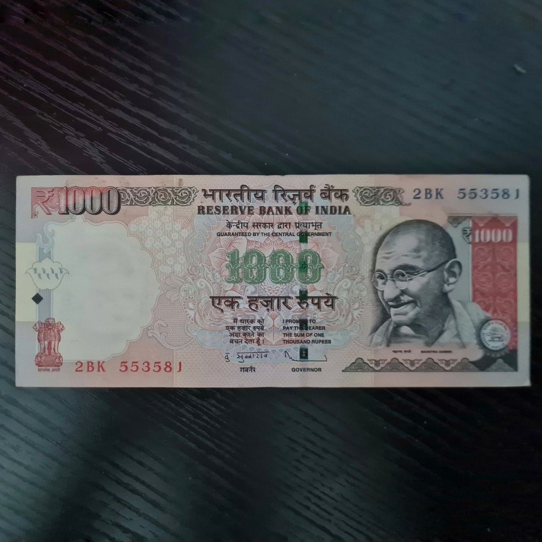 India 1000 rupees, Hobbies & Toys, Memorabilia & Collectibles, Currency on Carousell
