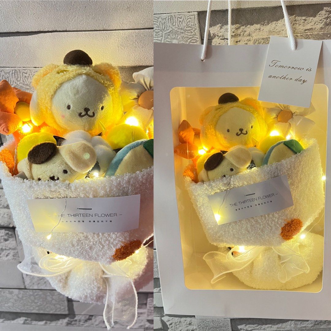 [INSTOCKS] Cute Plush Bouquets Crochet Flower Bouquets Sanrio Kuromi My