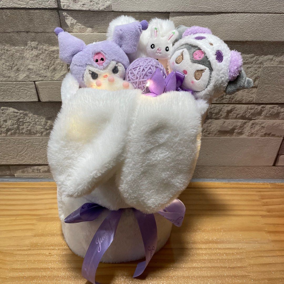 [INSTOCKS] Cute Plush Bouquets Crochet Flower Bouquets Sanrio Kuromi My