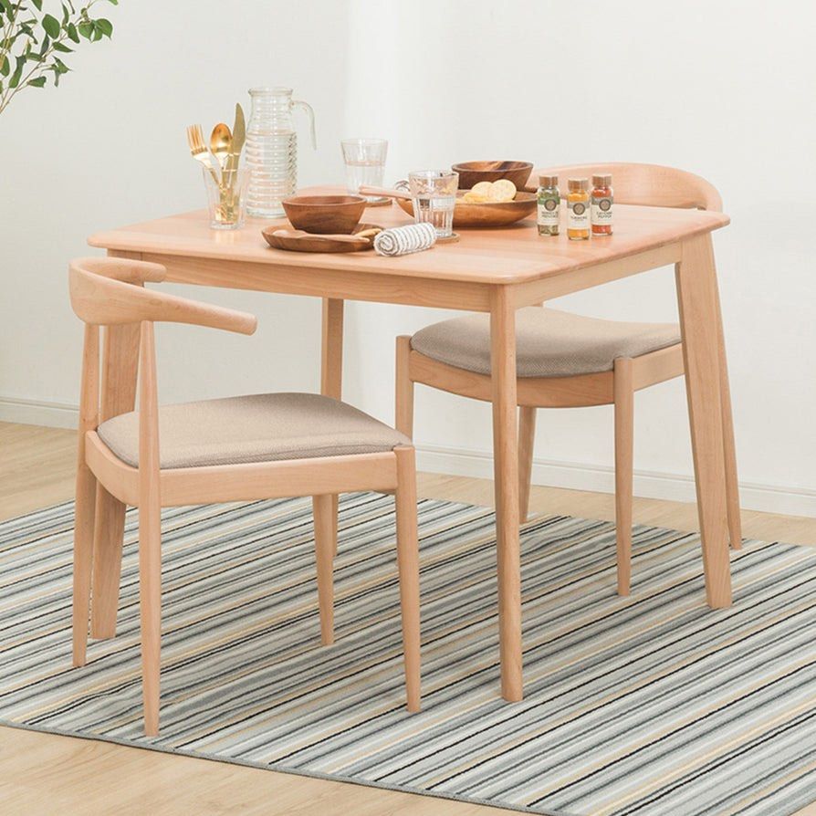 Japanese Nitori Dining Set (Natural wood (beach)), Furniture & Home