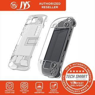 JYS  Protective Case for Steam Deck, Clear Grip Cover with Anti-Scratch Design, HD Clear