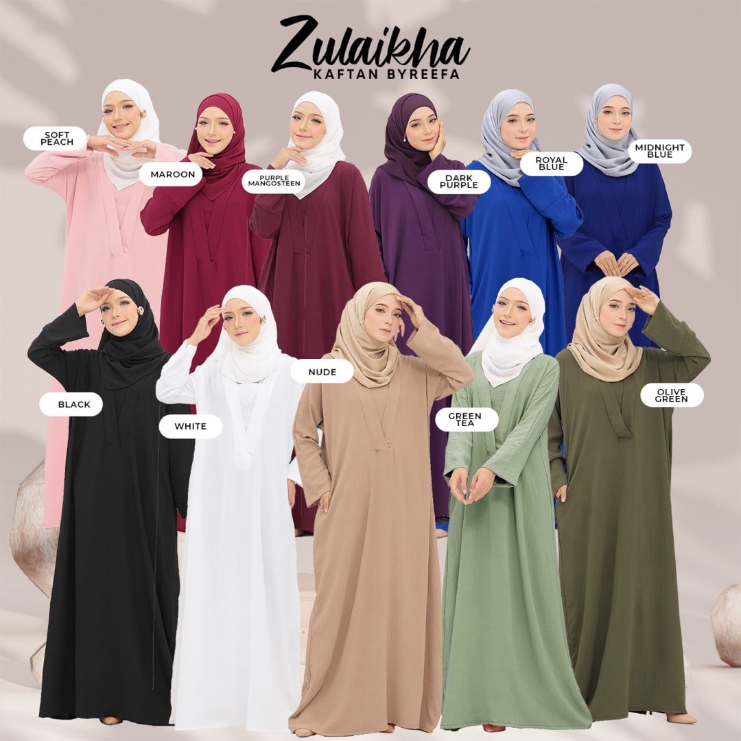 Kaftan Zulaikha Women S Fashion Muslimah Fashion Kaftans Jubahs On