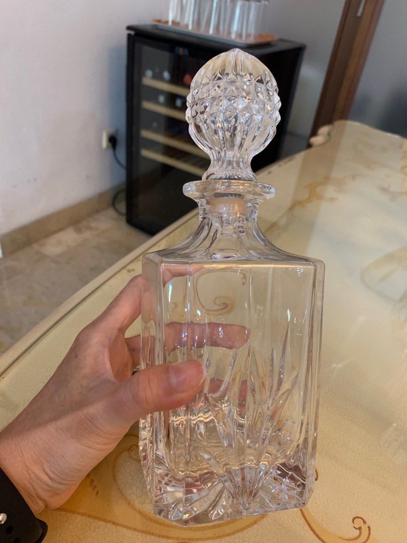 Karaf Tempat minuman Kristal, Perabotan Rumah di Carousell