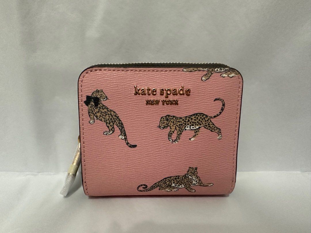 Leopard wallet kate spade discount