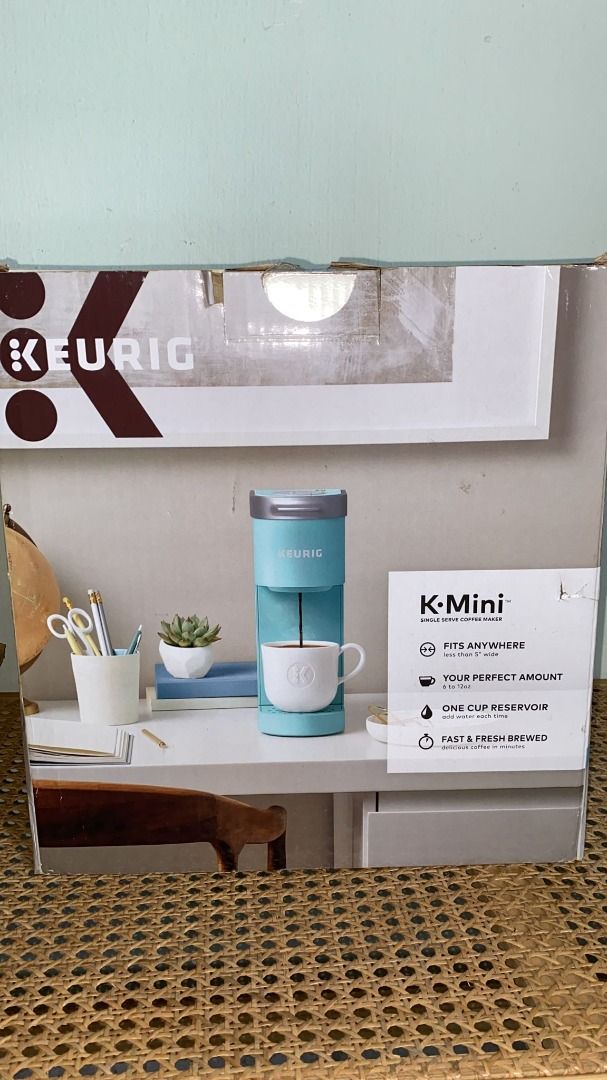 Keurig K-Mini Plus Single Serve K-Cup Pod Coffee Maker, Cool Aqua