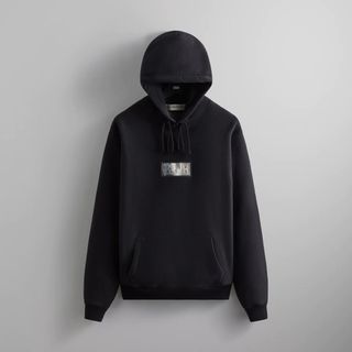[BRAND NEW] Kith for Advisory Board Crystals Hologram Classic Logo Hoodie - Black