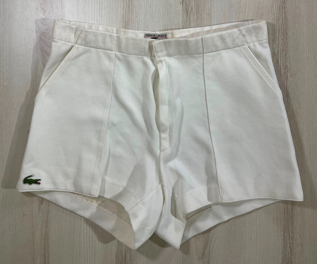 Lacoste white tennis store shorts