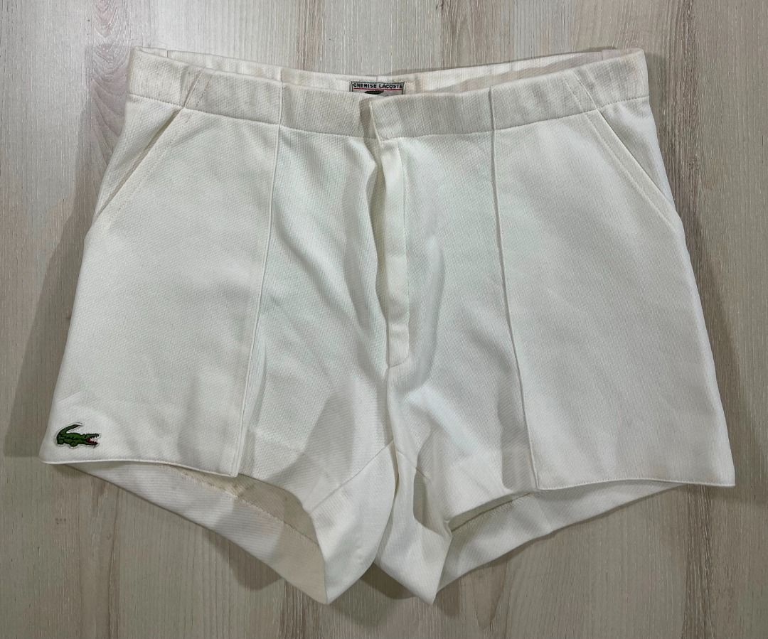 Lacoste Vintage White Tennis Shorts CH2 Used Men s Fashion