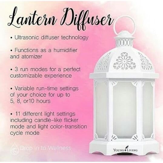 LANTERN DIFFUSER YL with TWO 5mL Essential Oils (Category: Air Purifiers & Dehumidifiers) located in Dumaguete. Submitted by mcqueen_storehouse (Listing ID 1217620494, Image 3). Description: Complement your décor and set the mood with the Lantern Diffuser. A warm and welcoming invitation for guests, this stunning lantern made with exquisite metal and glass details transforms any room. With longer run times and 11 light features, including an allu