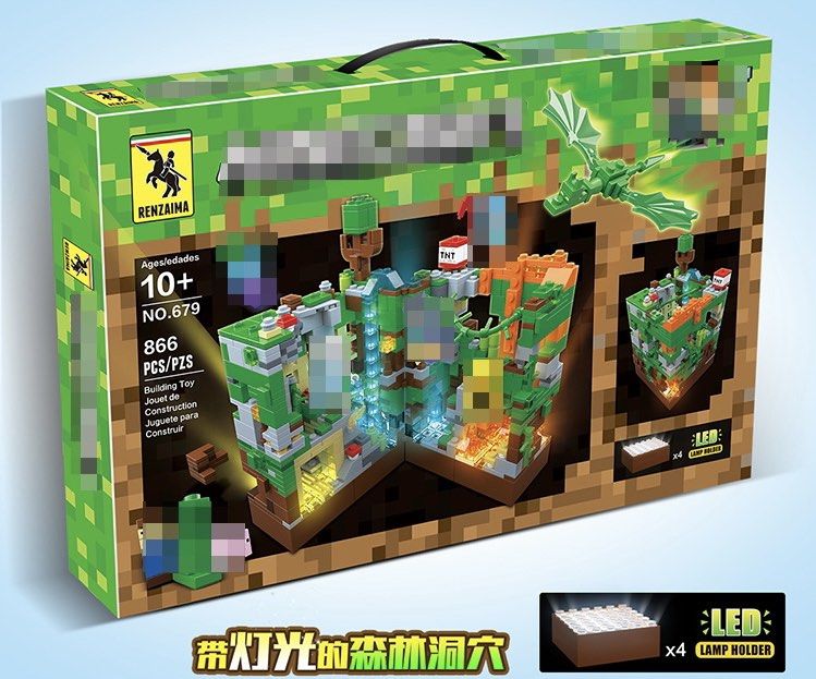 Lego minecraft building blocks outlet