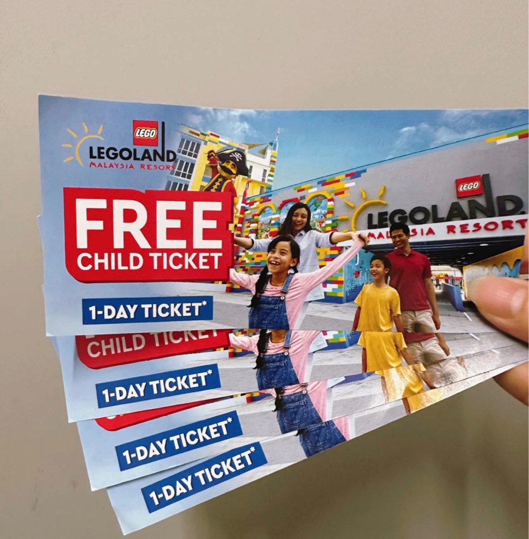 Legoland Ticket, Tickets & Vouchers, Event Tickets on Carousell