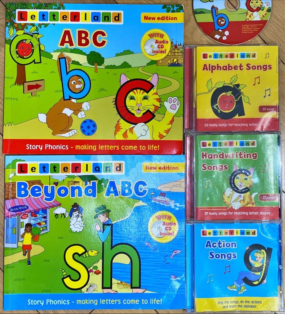 Letterland phonics books and CDs 興趣及遊戲 書本 文具 小朋友書 Carousell