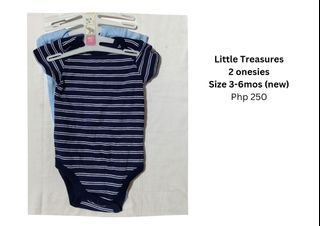 Little Treasures Blue Onesies