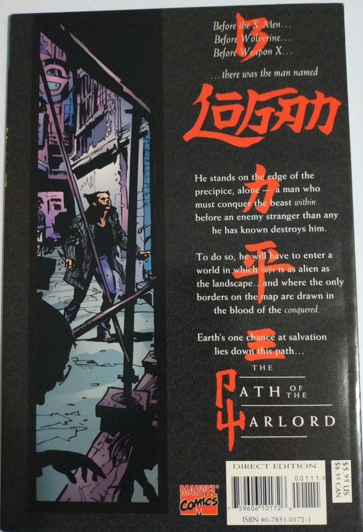 LOGAN PATH OF THE WARLORD # 1 MARVEL COMICS 1996 WOLVERINE, Hobbies ...