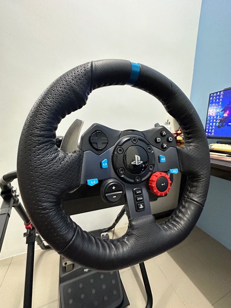 Logitech G29 with Shifter + Sim Rig/Rack, Video Gaming, Gaming Accessories, Controllers on Carousell