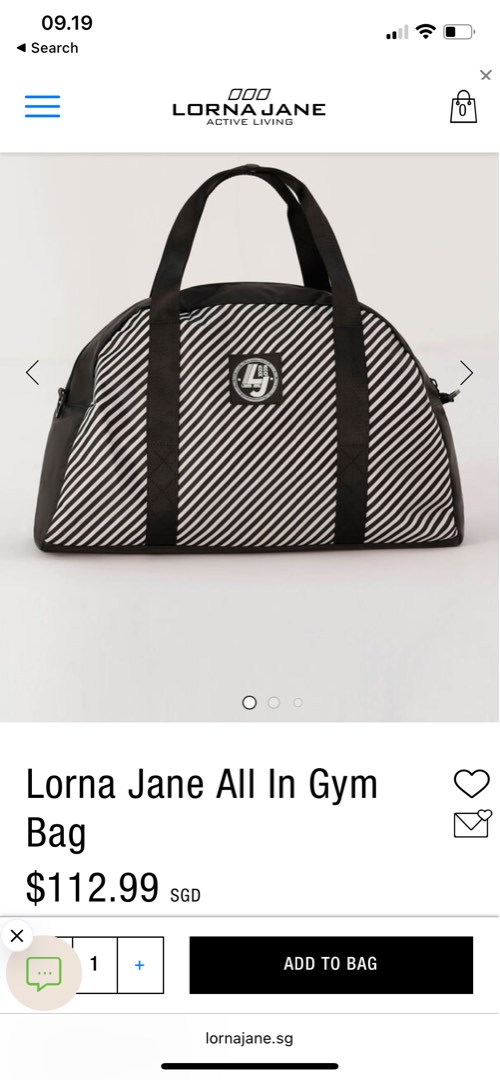 Lorna jane gym bag on Carousell