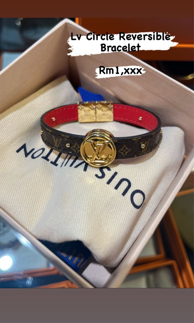 Lv circle hot sale reversible bracelet