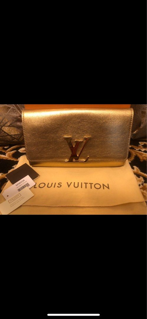Louis vuitton gold clutch outlet