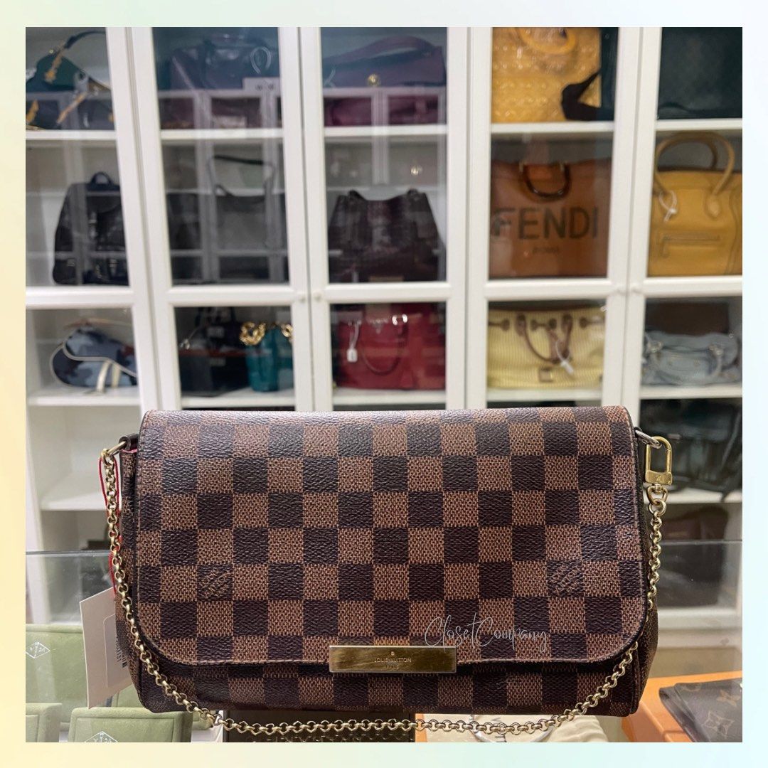 LV Favorite MM Damier Ebene HQ ONLY, Women's Fashion, Bags & Wallets,  Purses & Pouches on Carousell