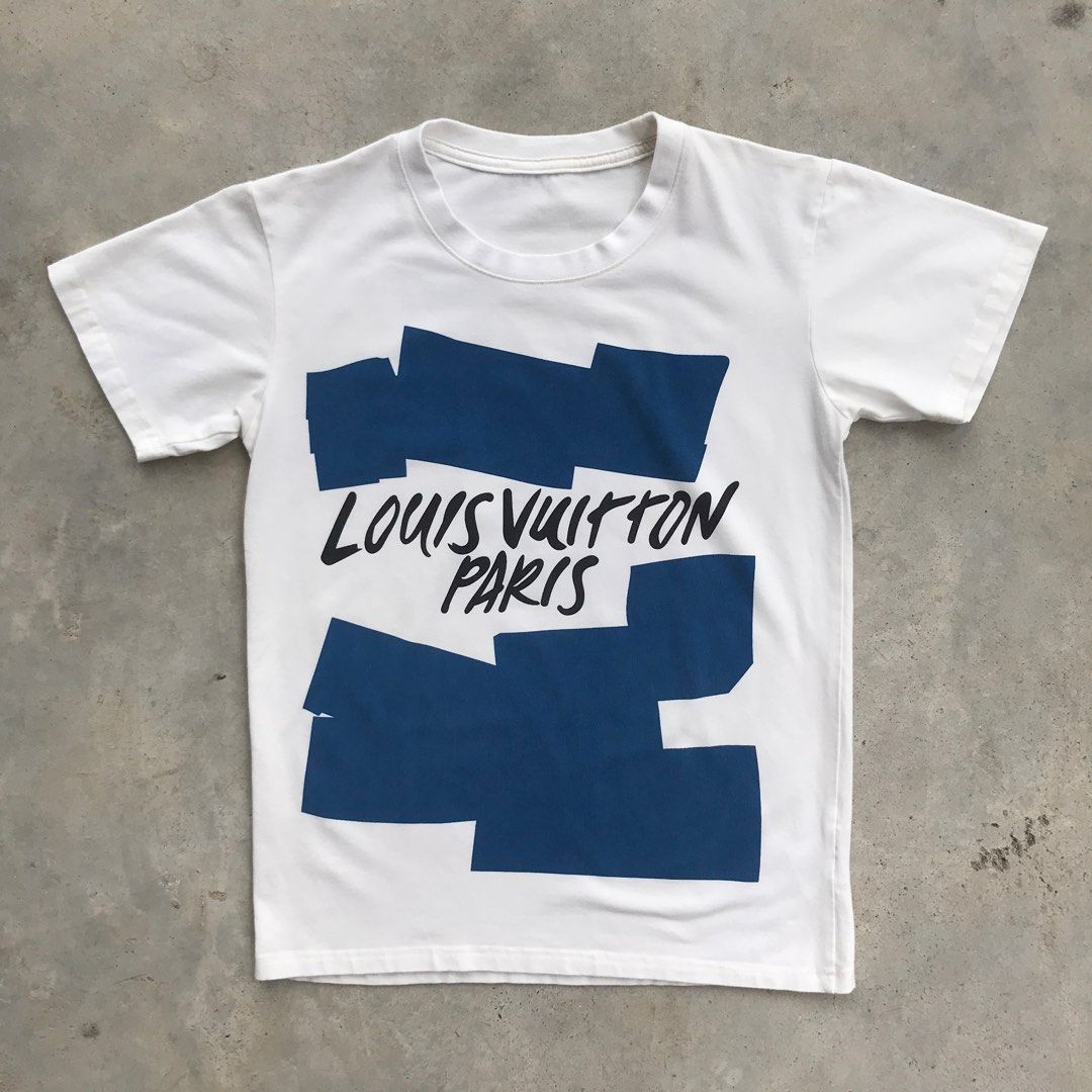 Louis Vuitton malletier paris 1854 t-shirt in blue PRE-OWNED, Men's  Fashion, Tops & Sets, Formal Shirts on Carousell