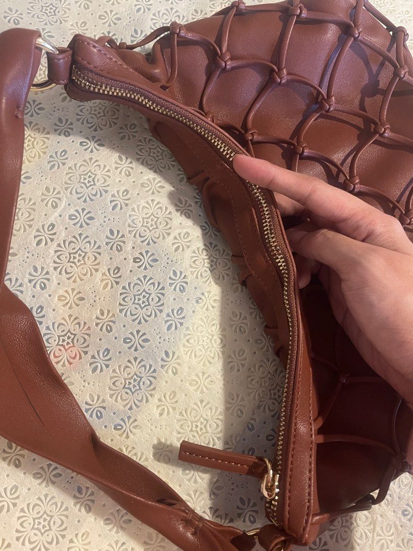 Mango braided net hotsell bag