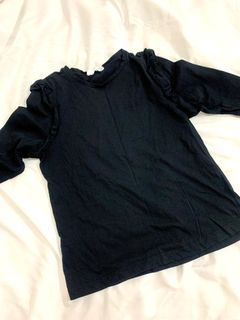 MANGO Ruffled Long Sleeves