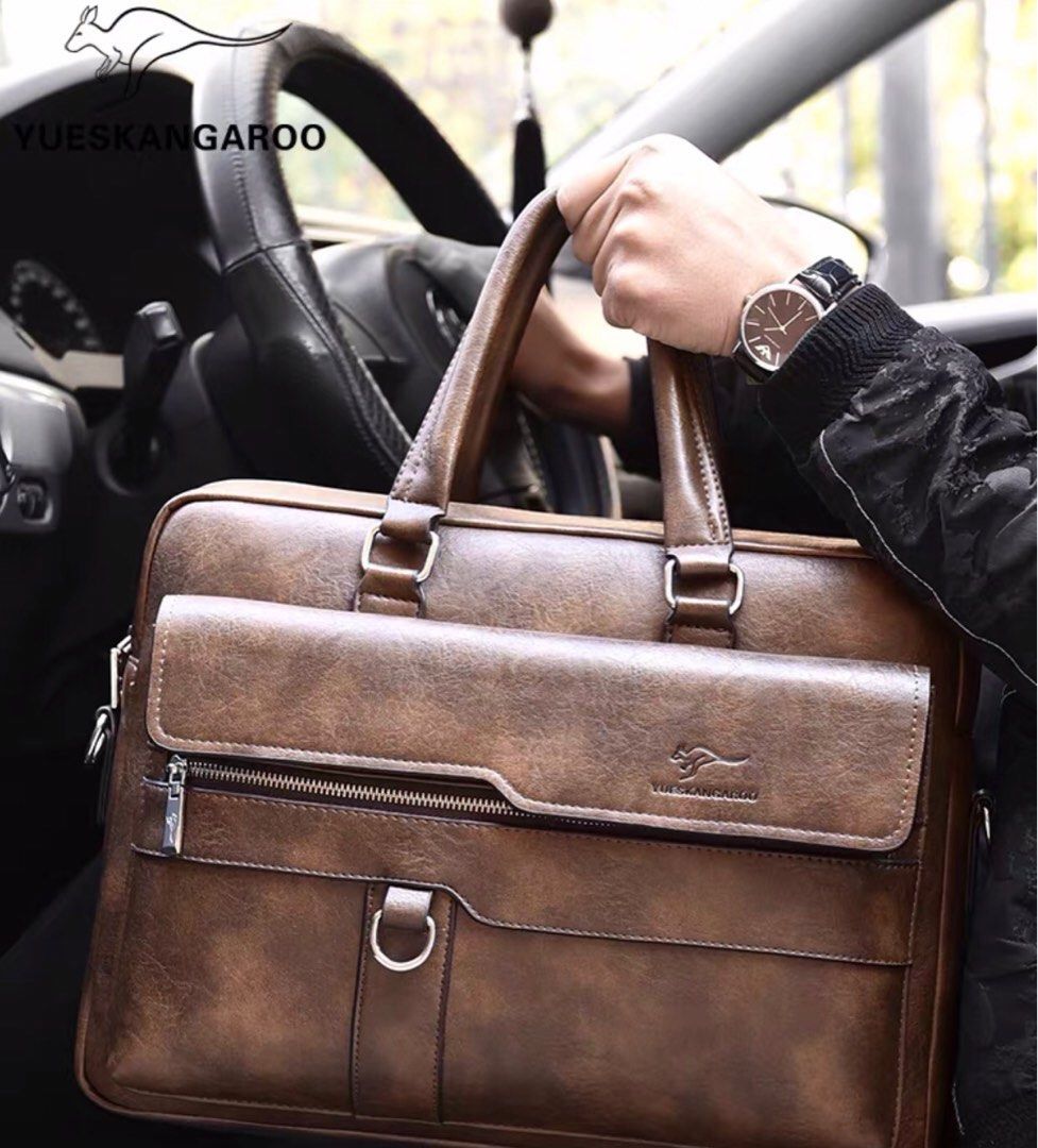 Men Bag Leather Sling Bag Shoulder Laptop Bag Men s Fashion Bags Sling Bags on Carousell