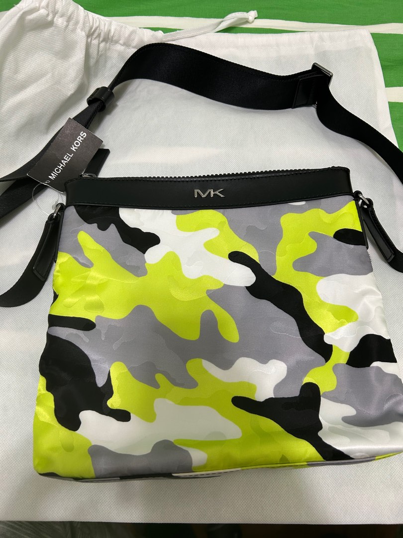 Kent Neon Camo Jacquard Crossbody Bag