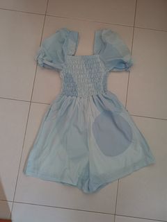 New Baby Blue Romper xxs