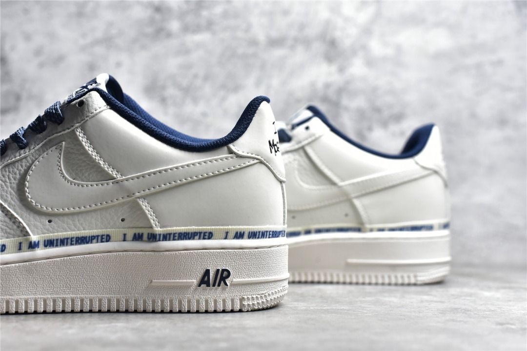 NIKE Air Forece 1 X Uninterrupted White blue shoes Men s Fashion