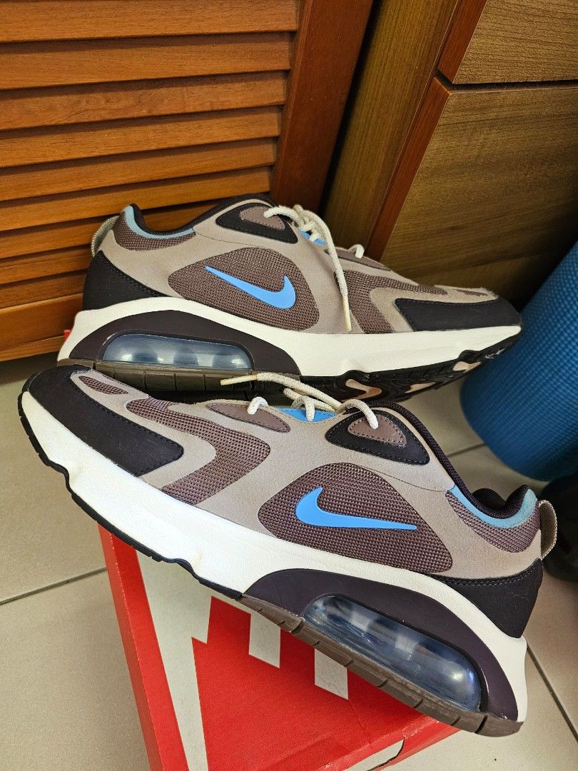 air max tan and blue