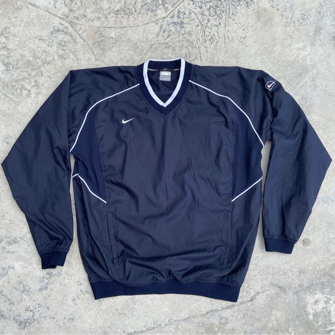 Nike baseball pullover best sale windbreaker