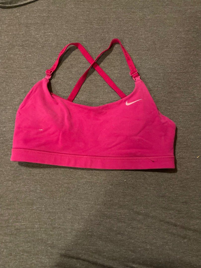 Nike dri fit hot pink razor back sports bra, Women's Fashion