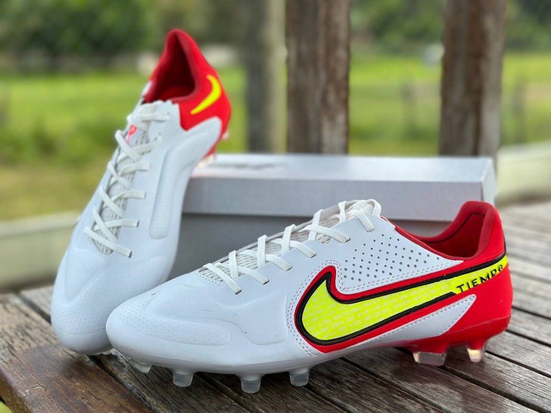 Nike tiempo white red outlet