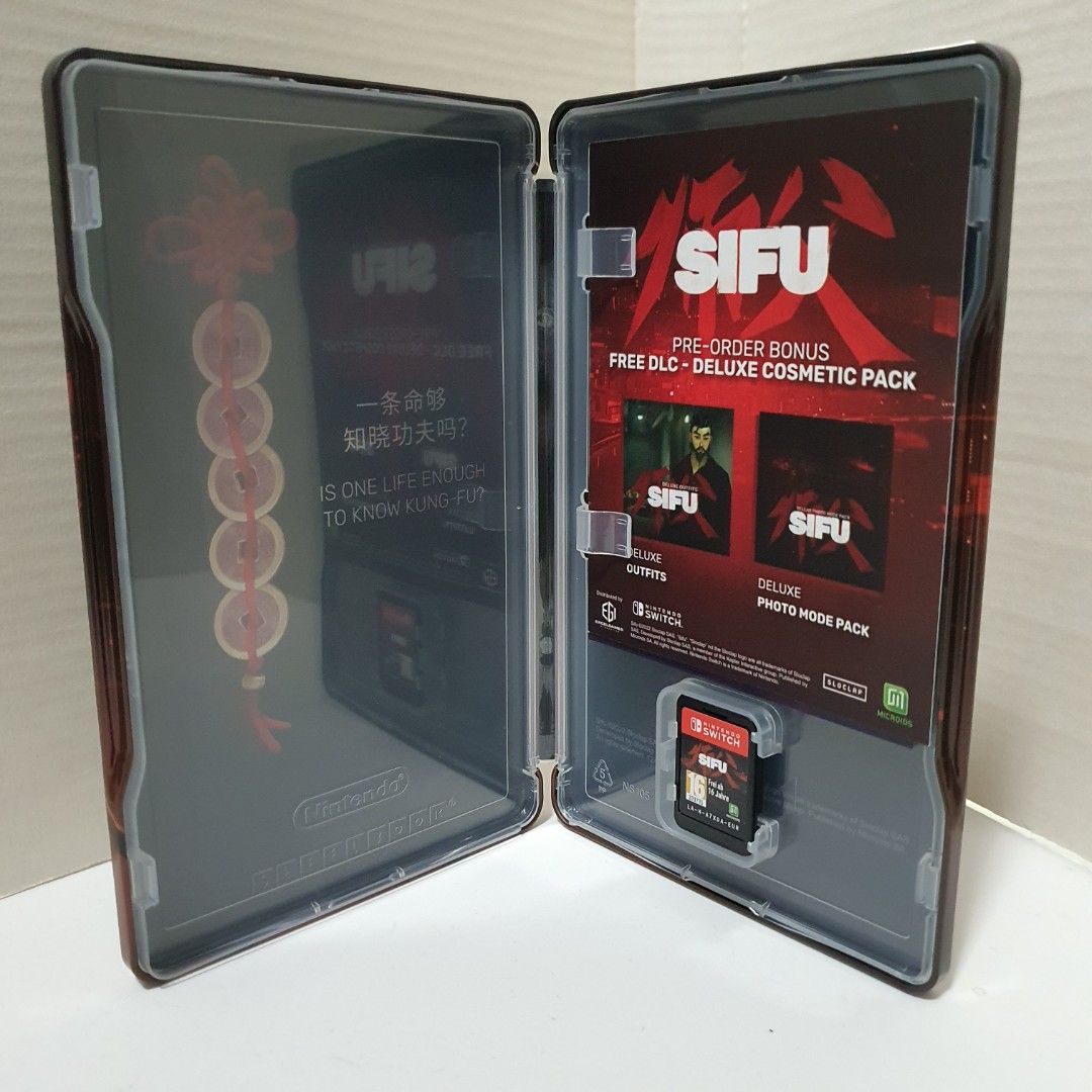 Nintendo Switch Games Sifu Steel Case Unclaimed Deluxe Outfits Used