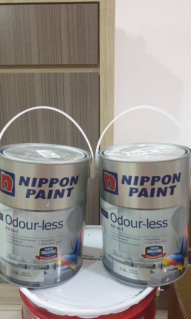 Nippon Paint Odourless allin1 White, Furniture & Home Living, Home