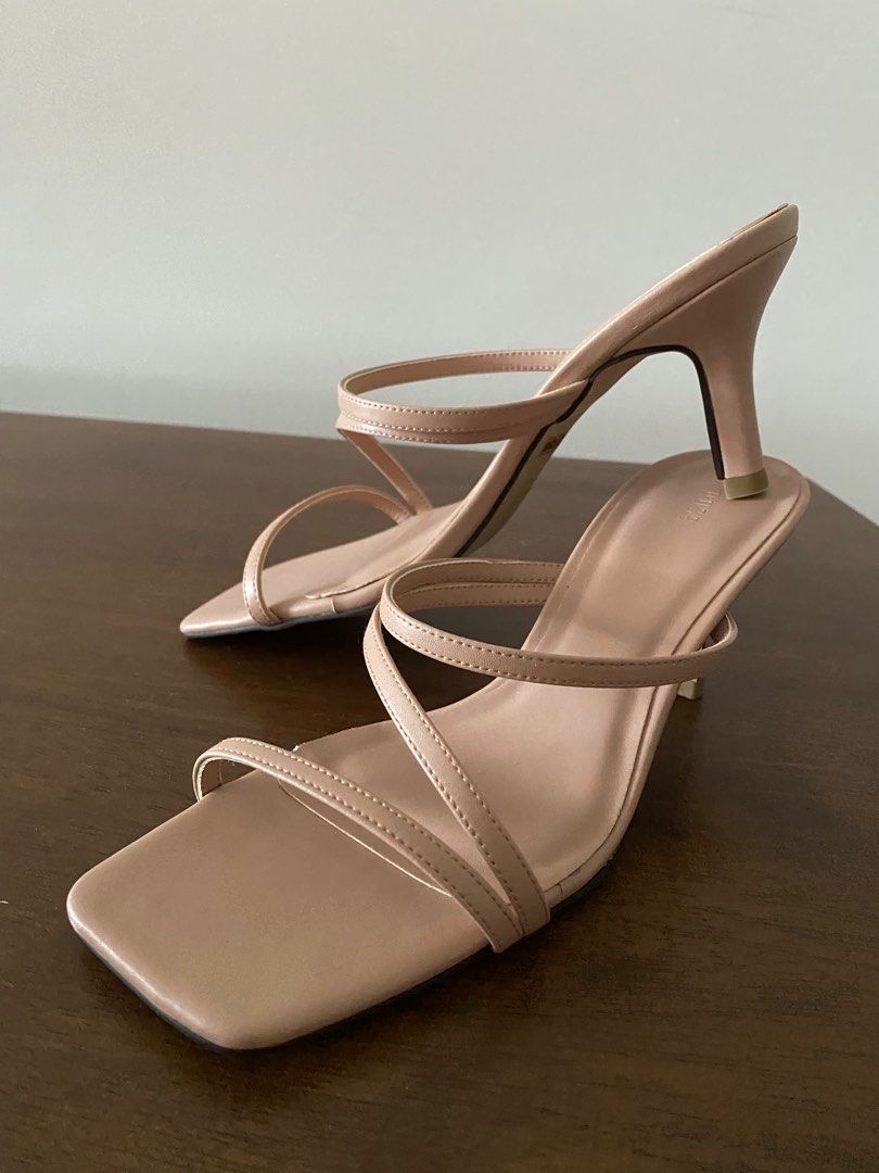 Strappy slide heels discount