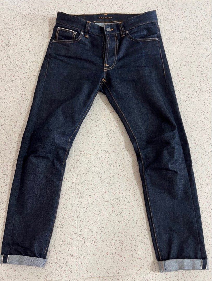 Nudies Lean Dean Dry Japan Selvage, Men’s Fashion, Bottoms, Jeans on