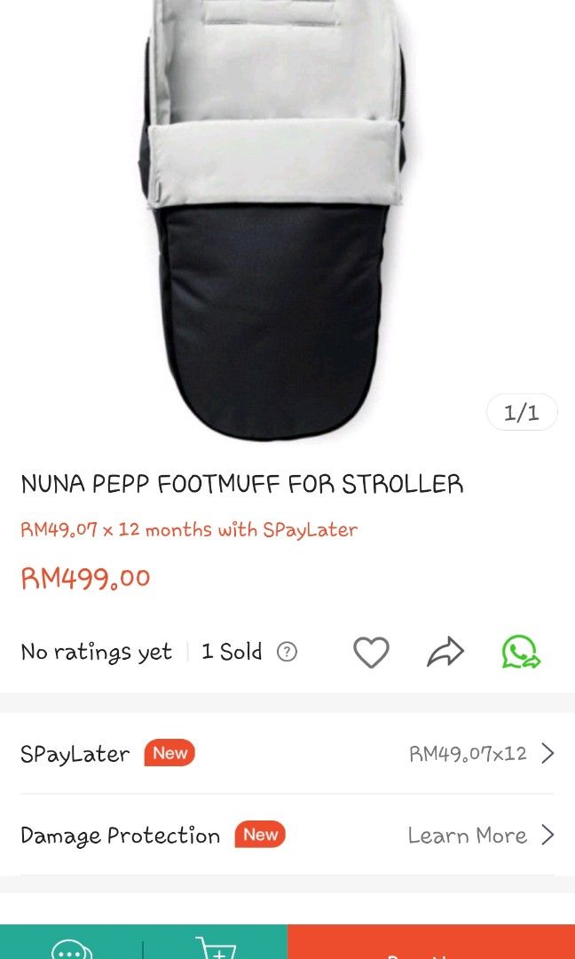 Nuna pepp luxx sales footmuff