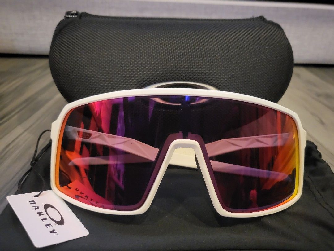 Oakley sutro matte white prizm road discount