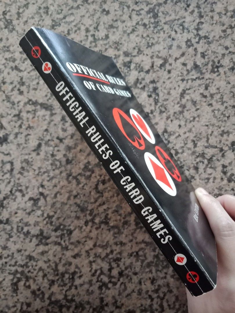 Official Rules of Card Games (book) and Poker Chips Bundle, Hobbies