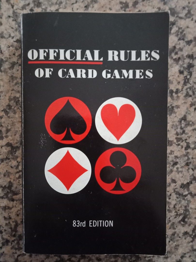 Official Rules of Card Games (book) and Poker Chips Bundle, Hobbies & Toys, Toys & Games on