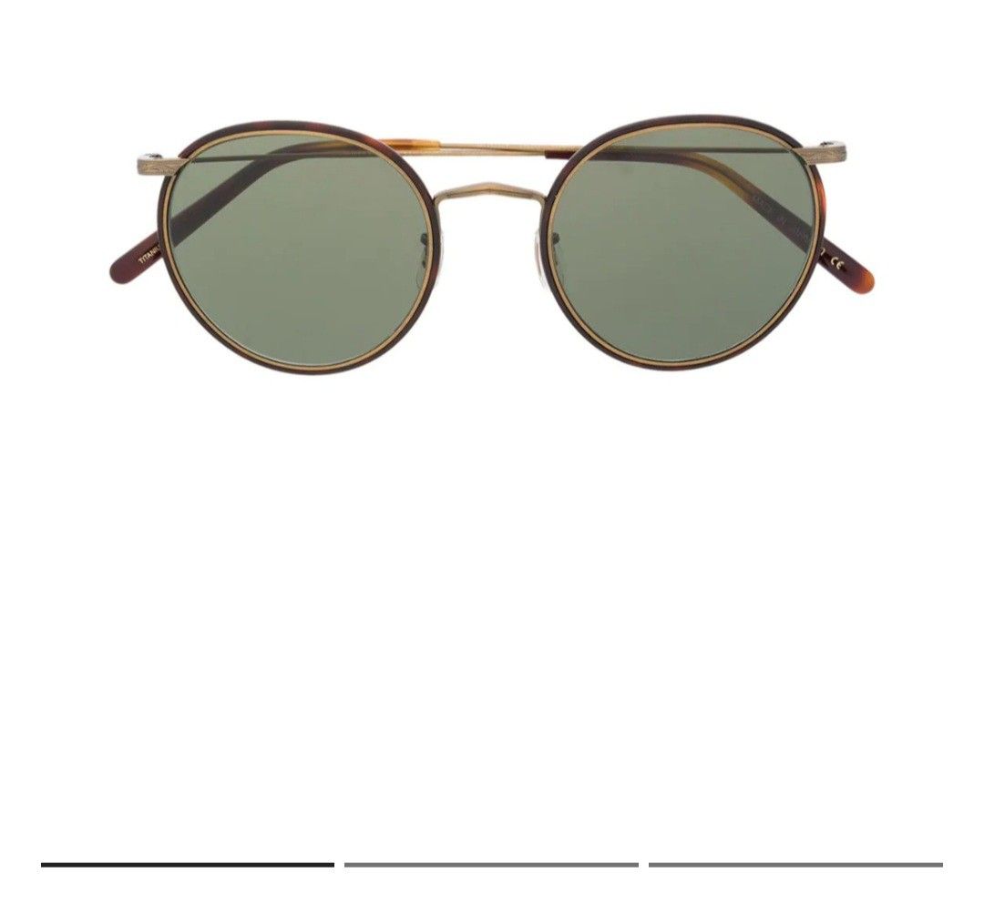 全新日製Oliver Peoples CASSON 圓框太陽眼鏡(49mm，100%正貨), 女裝, 手錶及配件, 眼鏡- Carousell