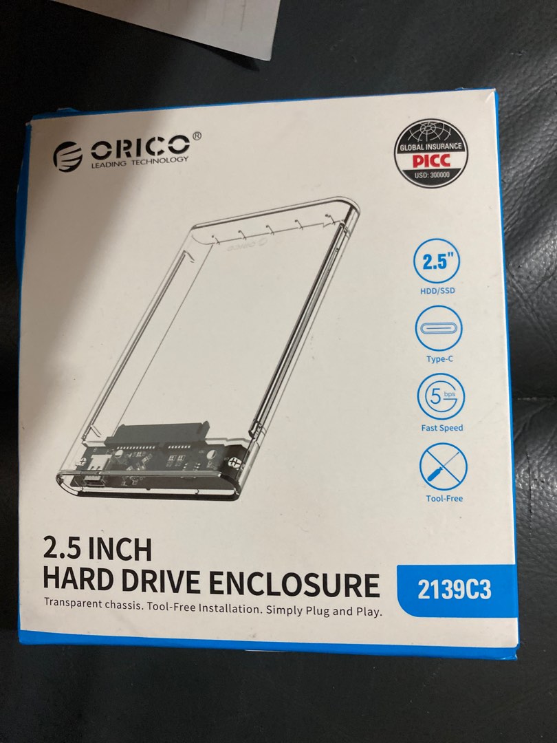 ORICO HARD DRIVE ENCLOSURE, Computers & Tech, Parts & Accessories, Hard