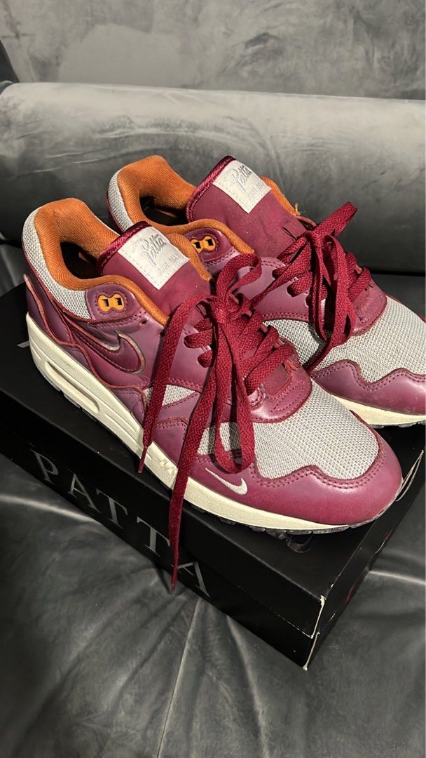 Patta x Nike Air Max 1 Rush Maroon